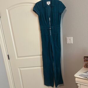 BDG Dark Teal Jumpsuit- Corduroy material